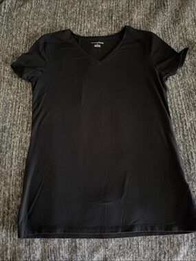 Classic Black V-Neck Women's Tee